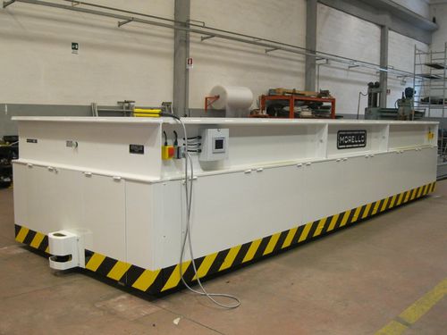 Carrello su guida di scorrimento - 220 t - MORELLO GIOVANNI S.r.l. - automatico
