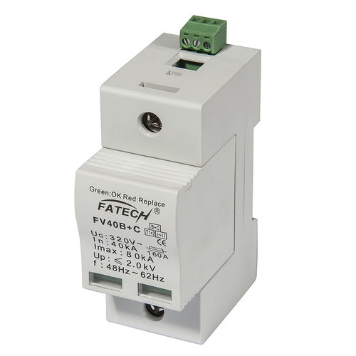 Limitatore di sovratensione di tipo 1 - FV40B+C/1-xxx S series - FATECH ELECTRONIC (FOSHAN) CO., LTD - di tipo 2 / di telesegnalazione / per alimentazione elettrica