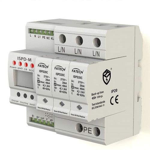 Limitatore di sovratensione classe II - iSPD20C/3-xxx S  series - FATECH ELECTRONIC (FOSHAN) CO., LTD - per alimentazione elettrica / contro le sovratensioni / 3 poli