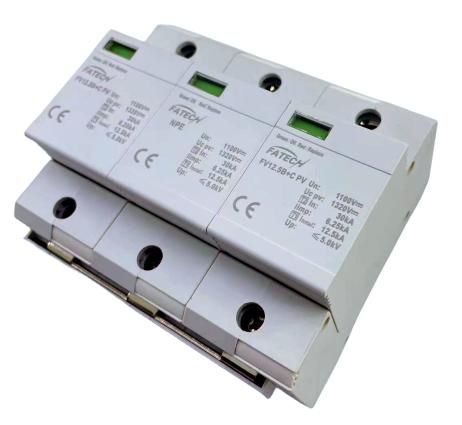 Limitatore di sovratensione di tipo 1+2 - FV12.5B+C/2+NPE-1100PVNS - FATECH ELECTRONIC (FOSHAN) CO., LTD - per impianto fotovoltaico / a scarica di gas / a presa