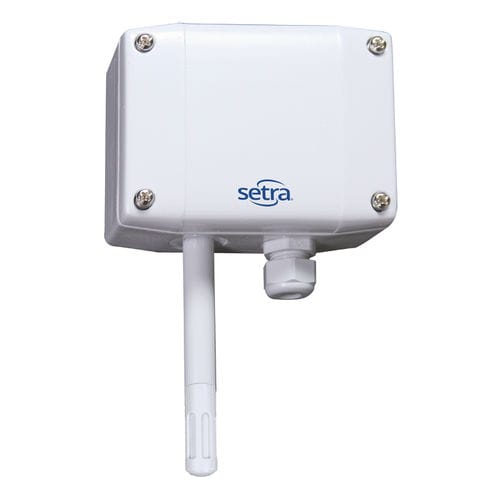 Sensore di temperatura e di umidità a parete - SRH200 - SETRA - relativa / 4-20 mA / AC