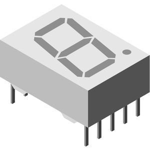 Display LED - TDSL1150 - VISHAY - a una cifra / a 7 segmenti / per apparecchiatura medica