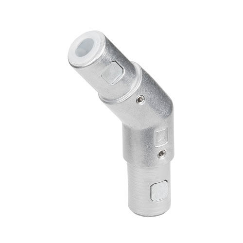 Connettore per tubi per parapetto - ITAS WI 40-45&deg; (30&deg;, 38&deg;, 52&deg;, 60&deg;) - RK Rose+Krieger GmbH - rotondo / gomito a 45° / in ghisa di alluminio