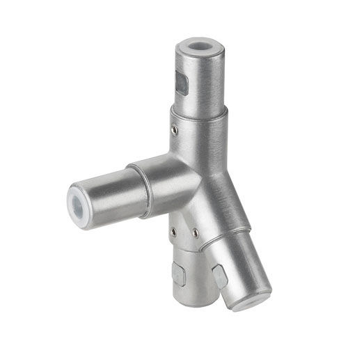 Connettore per tubi per parapetto - ITAS WIT 40H-45&deg;L - RK Rose+Krieger GmbH - rotondo / gomito a 45° / a Y