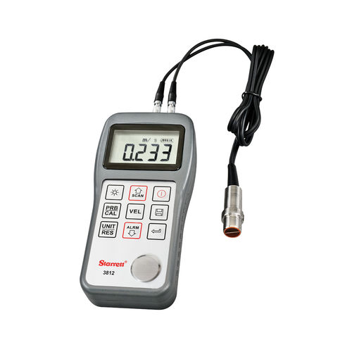 Misuratore di spessore portatile - 3812  - STARRETT - portatile / con display digitale / ad ultrasuoni