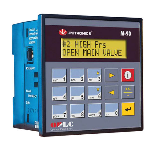PLC per montaggio su pannello - LCD , RS232, RS485 | M90/M91™ series - Unitronics - a 8 I / RS485 / per bus di campo