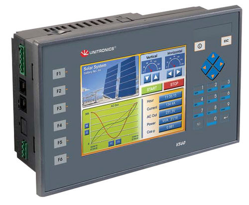 PLC di bordo - 5.7" | Vision560™ series - Unitronics - con I/O integrati / Ethernet TCP/IP / per bus di campo