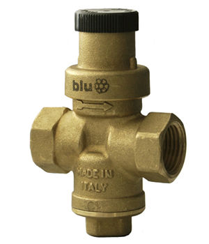 Regolatore e riduttore di pressione per acqua - MINIBRASSBLU CR - RubinetteriaMalgorani - a spillo / in ottone