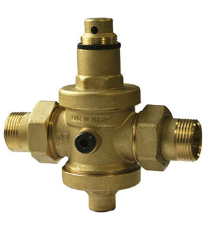 Regolatore e riduttore di pressione per acqua - EUROBRASS 142 - RubinetteriaMalgorani - a spillo / in ottone / ad effetto diretto