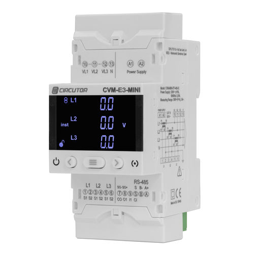 Analizzatore per rete elettrica - CVM-E3-MINI - CIRCUTOR - di potenza / compatto