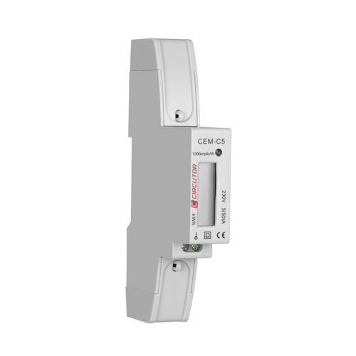 Contatore di energia elettrica monofase - CEM-C5 - CIRCUTOR - su guida DIN