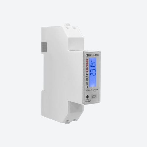 Contatore di energia elettrica monofase - CEM-C12c-MID - CIRCUTOR - su guida DIN / RS-485 / Modbus