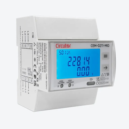 Contatore di energia elettrica trifase - CEM-D211 -MID - CIRCUTOR - su guida DIN / digitale / RS-485