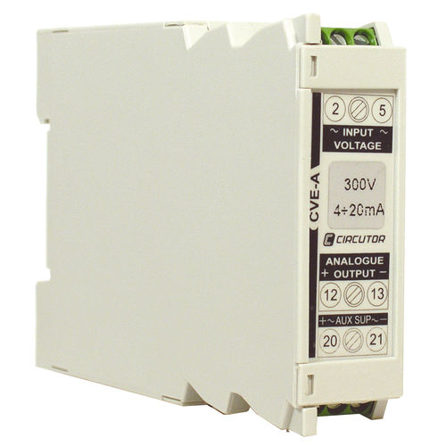 Trasduttore di tensione monofase - CE-convert series - CIRCUTOR - su guida DIN / multiparametrico