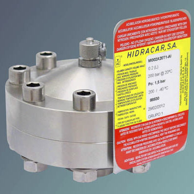 Smorzatore di pulsazione a membrana - M series - Hidracar, S.A. - pneumatico / idraulico / automatico