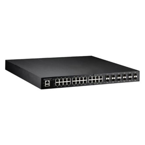 Switch Ethernet gestibile - JetNet 6528Gf-2AC-EU V1.0  - Beijer Electronics - 8 porte / 10/100BaseT(X) / 26 porte