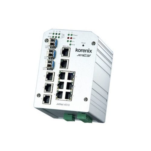 Switch Ethernet gestibile - JetNet 4510 - Beijer Electronics - 10/100BaseT(X) / 10 porte / su guida DIN