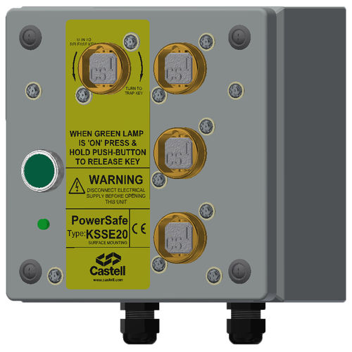 Commutatore a chiave - KSSE - CASTELL SAFETY INTERNATIONAL - multipolare / IEC / IP65