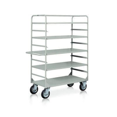 Carrello in metallo - C060G - Tecnotelai - a piattaforma / 4 ripiani