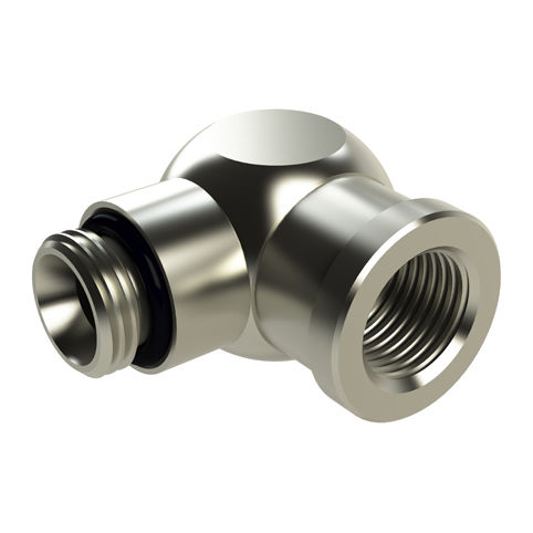 Raccordo pneumatico - SA1039  - EISELE GmbH - ad avvitamento / a gomito / in ottone nichelato