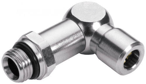 Raccordo pneumatico - 682  - EISELE GmbH - ad avvitamento / a gomito / in ottone nichelato