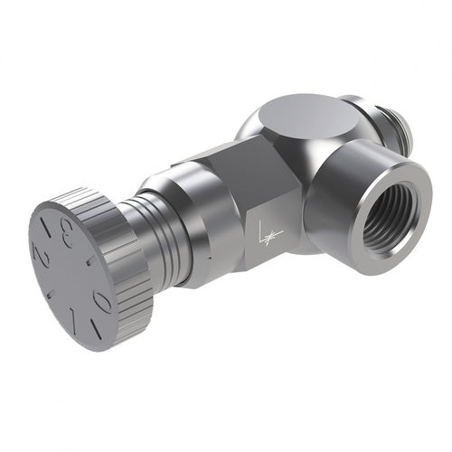 Raccordo pneumatico - SA1794-0201K - EISELE GmbH - ad avvitamento / ad angolo retto / in ottone nichelato