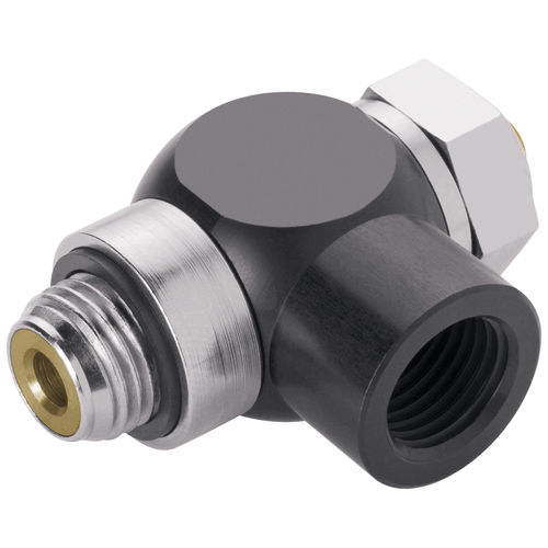Raccordo pneumatico - 234-XXXX134  - EISELE GmbH - filettato / a gomito / in ottone nichelato