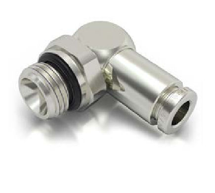 Raccordo pneumatico - 886-0466 - EISELE GmbH - ad avvitamento / gomito a 90° / G