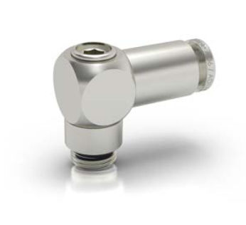 Raccordo pneumatico - 856-0266X - EISELE GmbH - ad avvitamento / gomito a 90° / G