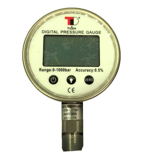 Manometro digitale - MANDIG100V - Dicsa - a montaggio verticale / in acciaio inossidabile / elettronico