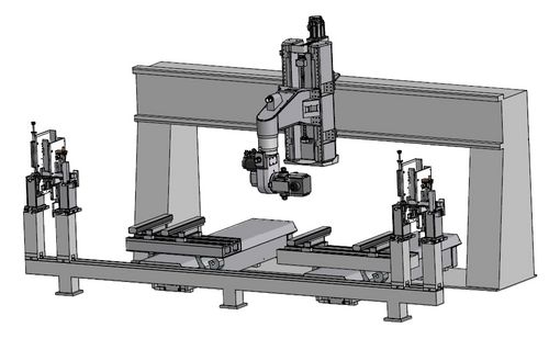 Centro di lavoro 6 assi - MASTER-JET - Bacci - verticale / per acciaio / a ponte