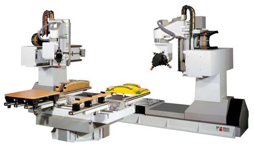 Centro di lavoro 5 assi - GEMINI - Bacci - verticale / per legno