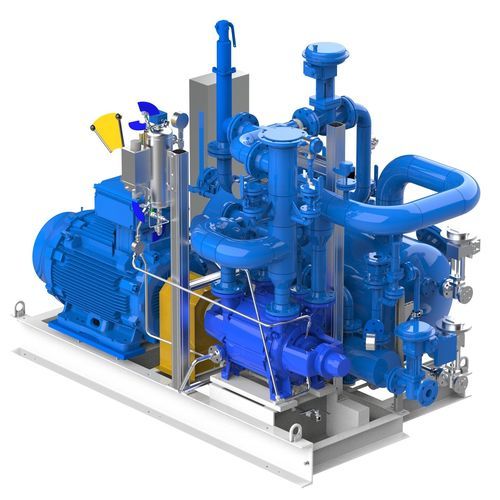 Sistema da vuoto con pompa ad anello liquido - Nash - per l'industria chimica / industriale / multistadio