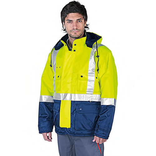 Giacca alta visibilità - FARO - MAFEPE - da lavoro / impermeabile / in poliestere