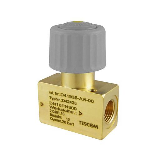 Valvola a spillo - TESCOM™  D41935 - Emerson Automation Solutions - TESCOM - manuale / per gas / filettata