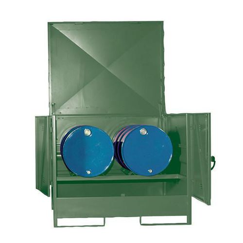Armadio da officina - HD2D - Empteezy - con piedi / in containers / in acciaio