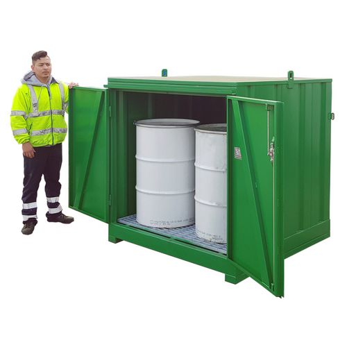 Armadio di stoccaggio - DS1P - Empteezy - a pavimento / a porte battenti / in acciaio dolce