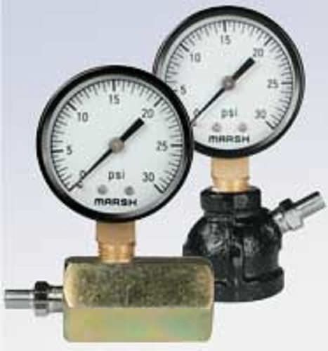 Manometro con quadrante - Gas Test Gauge - Marsh Bellofram - filettato / a tubo Bourdon / di prova