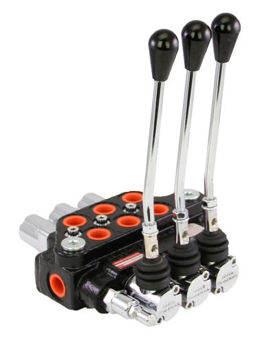 Distributore idraulico a cassetto - MB series - BRAND HYDRAULICS - a leva / a 4 vie / monoblocco