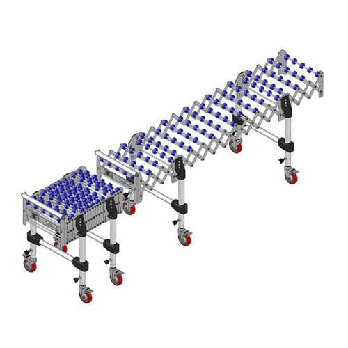 Trasportatore a rotelle - TERL-50 series - FERGACOM CONVEYOR S.L. - inclinato / curvo / per movimentazione