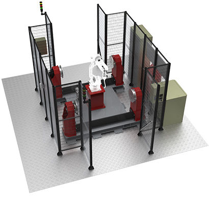 Cella robotizzata di saldatura - TSH O-010B - TDRi Robotics AB