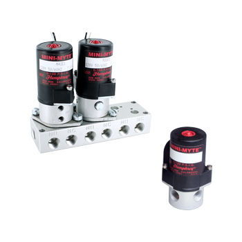 Elettrovalvola ad effetto diretto - Mini-Myte - Humphrey Products - a 3 vie / a 2 vie / NC