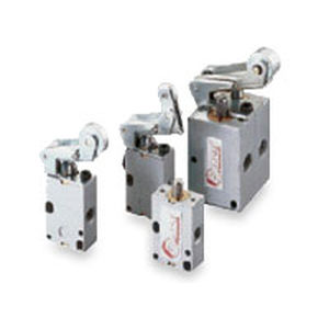 Distributore pneumatico a valvola - 330 series - Bonesi Pneumatik s.r.l. - a rotella / con stantuffo / a 3/2 vie