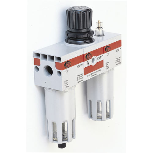 Filtro regolatore lubrificatore per aria - AS FRL series - Bonesi Pneumatik s.r.l. - in alluminio / modulare