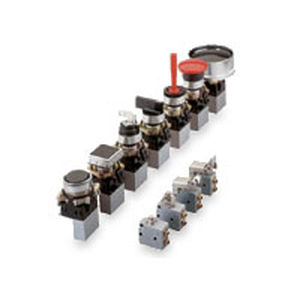 Distributore pneumatico a valvola - 310 series - Bonesi Pneumatik s.r.l. - con azionamento manuale / a 3/2 vie / a 5/2 vie