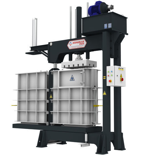 Pressa imballatrice per tessili - HTB50 - HIDROKAR PRES INDUSTRY AND TRADE CO. - per imballaggi / a camera verticale / a carico frontale