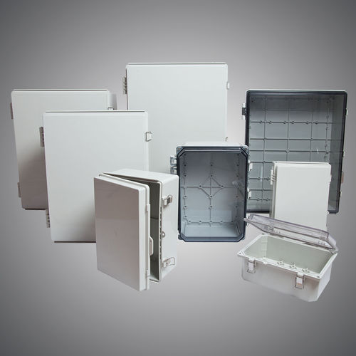 Scatola con coperchio incernierato - JL-P Series - JIANGSU JIANLONG ELECTRICAL CO.,LTD - con montaggio a parete / rettangolare / in ABS