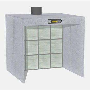 Cabina di verniciatura aperta - Diversitech - per pezzi di ricambio / a filtro