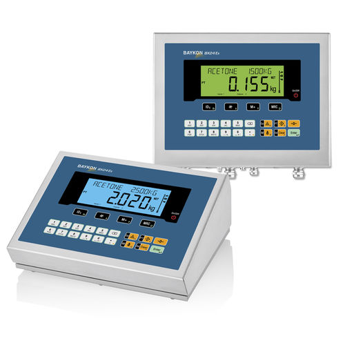 Indicatore di peso display LCD - BX24 EX2/22 - BAYKON Industrial Weighing Systems - benchtop / a parete / antideflagrante