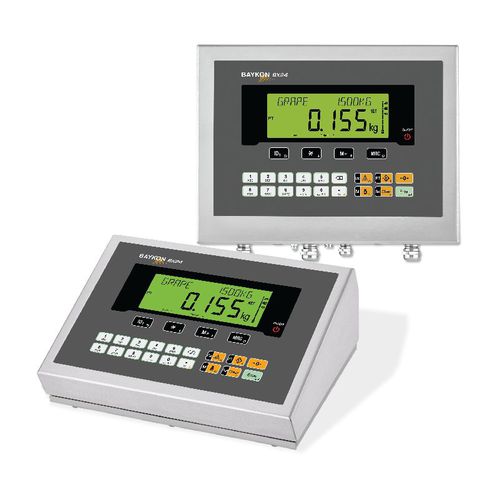 Terminale di pesatura display LCD - BX24 / BX24D - BAYKON Industrial Weighing Systems - benchtop / per ambienti difficili / in acciaio inossidabile